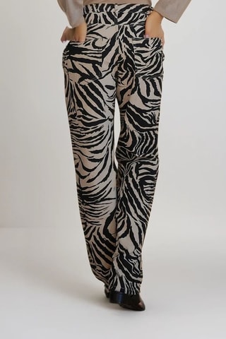 Pantalon - Beige et noir - Monki