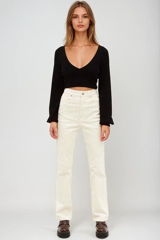 Pantalon taille haute - Beige - Monki