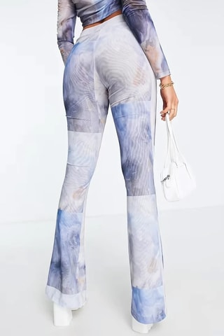 Pantalon taille haute - Bleu - Monki