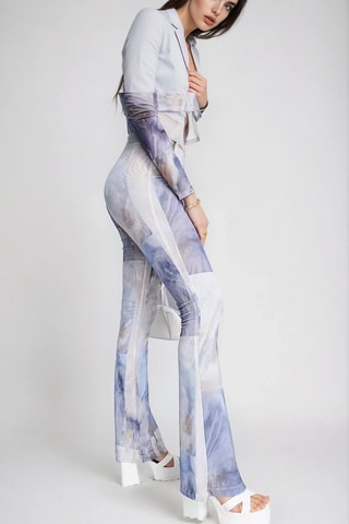 Pantalon taille haute - Bleu - Monki