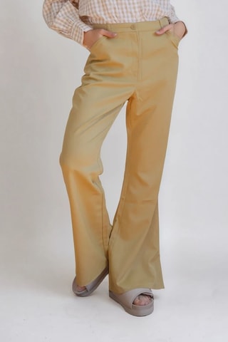 Pantalon flare - Vert - Monki