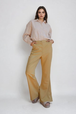 Pantalon flare - Vert - Monki