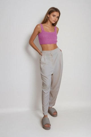 Pantalon - Beige - Monki