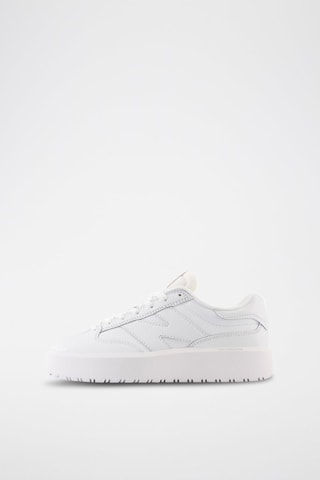 Baskets plateformes en cuir 302 - Blanc