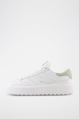 Baskets plateformes en cuir 302 - Blanc