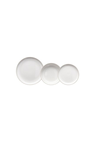 Service en porcelaine Edge 12 pièces