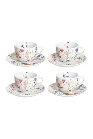 Service à cappuccino en porcelaine - 4 personnes
