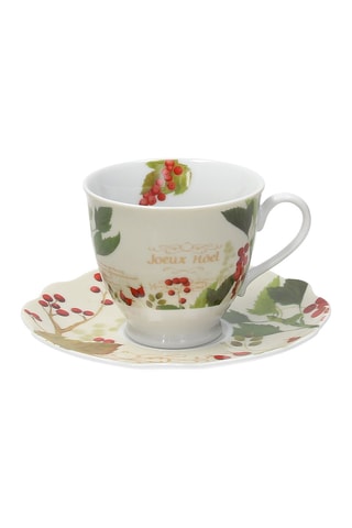 Tasse à café et soucoupe en porcelaine Poema Ribes