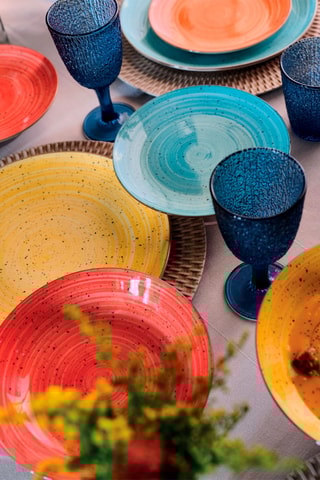 Service en porcelaine Madison Kaleido - 18 pièces