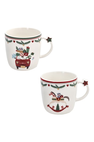 2 mugs en porcelaine Auto-Cavallo - 36 cl