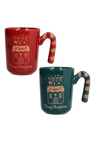 2 mugs en céramique Candy Twist - 37 cl