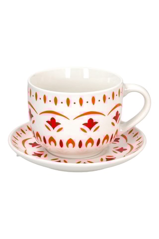 Tasse et soucoupe en porcelaine Let it Snow - 57 cl