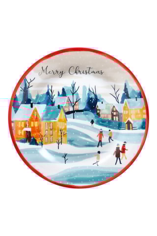 Assiette plate en porcelaine Atollo - 31 cm