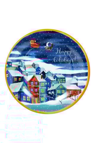Assiette plate en porcelaine Atollo - 31 cm