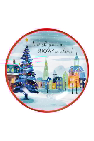Assiette plate en porcelaine Atollo - 31 cm