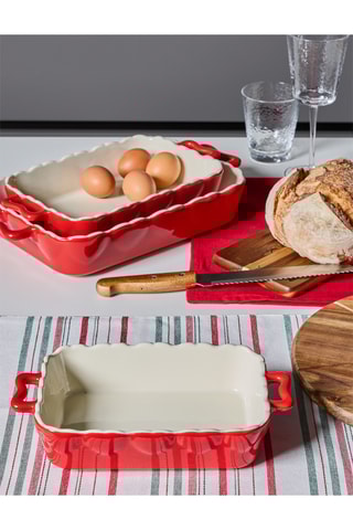 Plat à four en grès Amanda - 16 x 26 x 5,5 cm