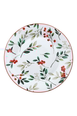 Assiette plate en porcelaine Poema Hollyberry - 30 cm