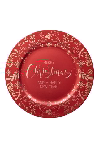 6 assiettes de présentation Christmas Light - 33 x 2 cm