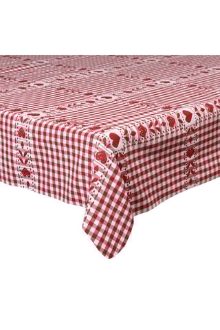 Nappe rectangulaire Cozy - Rouge - 150 x 350 cm
