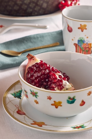2 bols en porcelaine Madison Christmas Fairy Tale - 22 cl