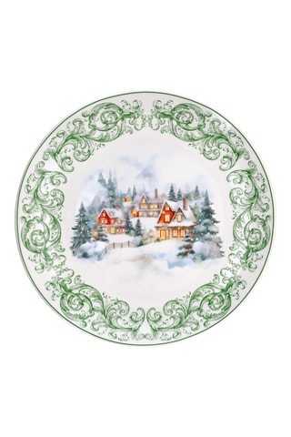 Assiette plate Natale Winter's Dream en porcelaine - 30 cm