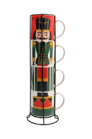 4 mugs en porcelaine Toy Soldier - 37 cl