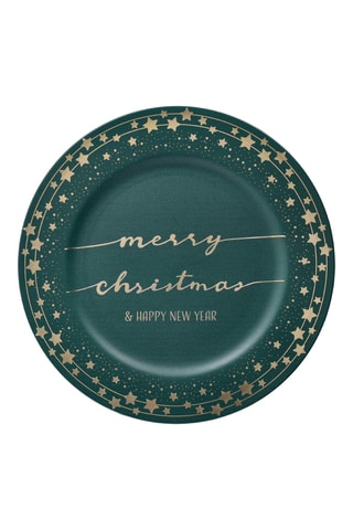 6 assiettes de présentation Merry Bright - 33 x 2 cm