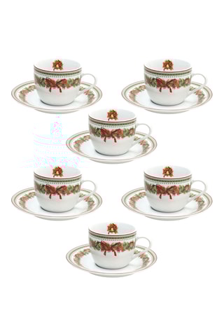 Service à café en porcelaine Madison Christmas Eve - 6 personnes