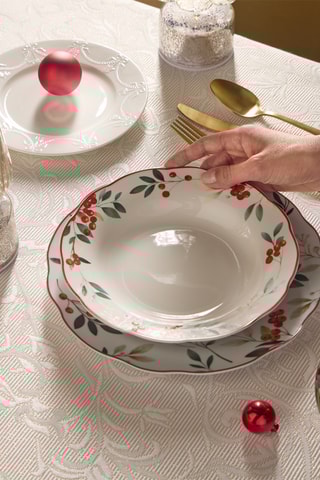 Service en porcelaine Poema Hollyberry - 18 pièces
