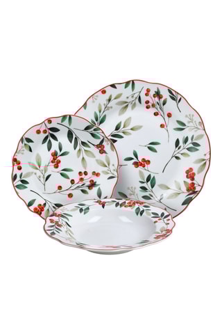 Service en porcelaine Poema Hollyberry - 18 pièces