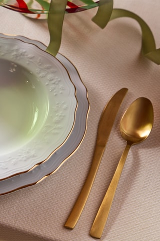 Service en porcelaine Fleur - 18 pièces 