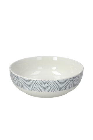 6 assiettes creuses en porcelaine Orientale - 18,5 cm