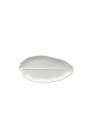 6 assiettes de service en dolomite Zelda - 27 x 13,5 x 2,5 cm