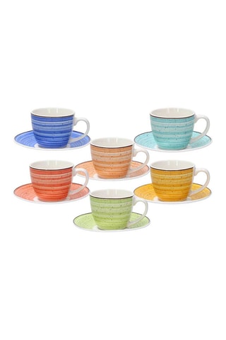 Service à café en porcelaine Iris - 6 personnes