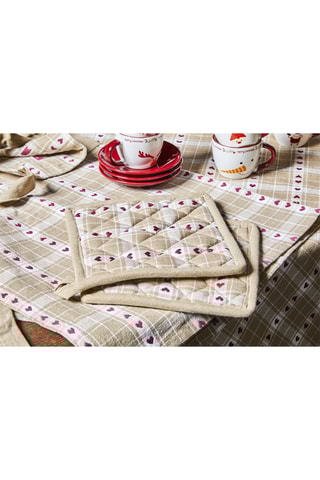 Nappe rectangulaire True Love - Beige - 150 x 300 cm