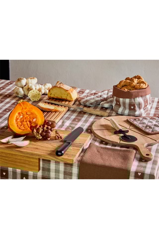Nappe rectangulaire Rustic - Marron - 150 x 300 cm