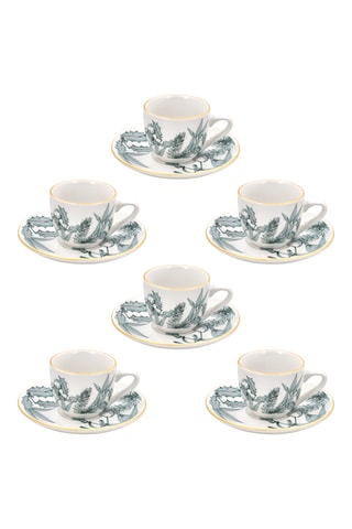 Service à café en porcelaine Atollo - 6 personnes