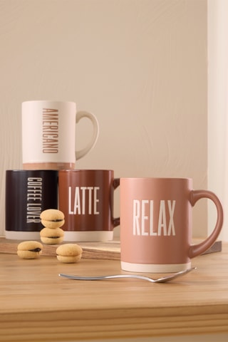 4 mugs en New Bone China Cindy Barista - 45 cl