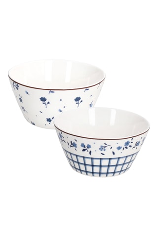 6 bols en porcelaine Iris - 60 cl