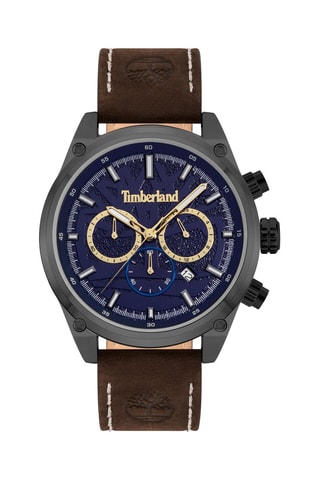 Nubuck Quartz Horloge Cherryfield-Z - Chronograaf - Bruin en Grijs