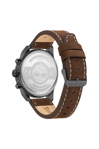 Nubuck Quartz Horloge Cherryfield-Z - Chronograaf - Bruin en Grijs