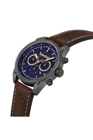 Nubuck Quartz Horloge Cherryfield-Z - Chronograaf - Bruin en Grijs