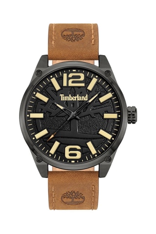 Leren Quartz Horloge Ripley-Z Camel en Zwart
