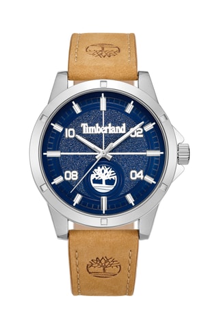 Leren Horloge - Beige en Zilverkleurig