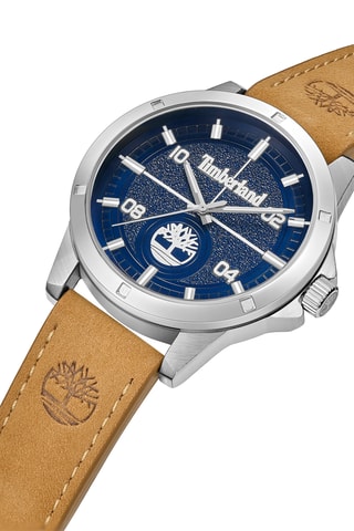 Leren Horloge - Beige en Zilverkleurig