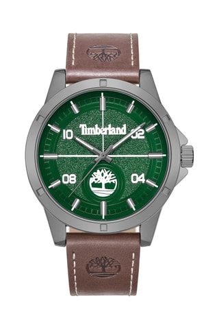 Leren Quartz Horloge - Bruin en Grijs