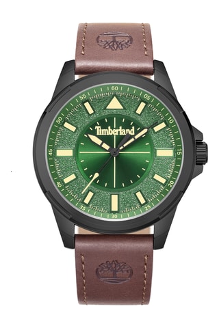 Leren Quartz Horloge - Bruin en Zwart
