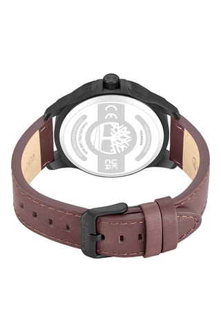 Leren Quartz Horloge - Bruin en Zwart