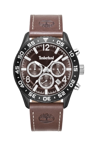 Leren Horloge - Chronograaf - Bruin en Zwart