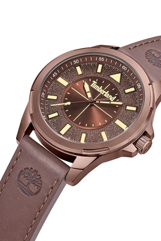 Leren Quartz Horloge - Bruin